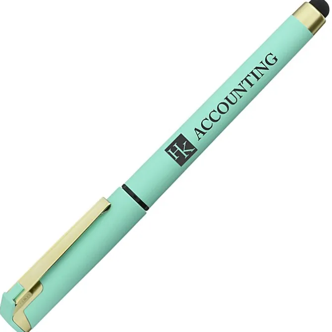 Cali Soft Touch Stylus Gel Pen - Opaque - Matte Gold