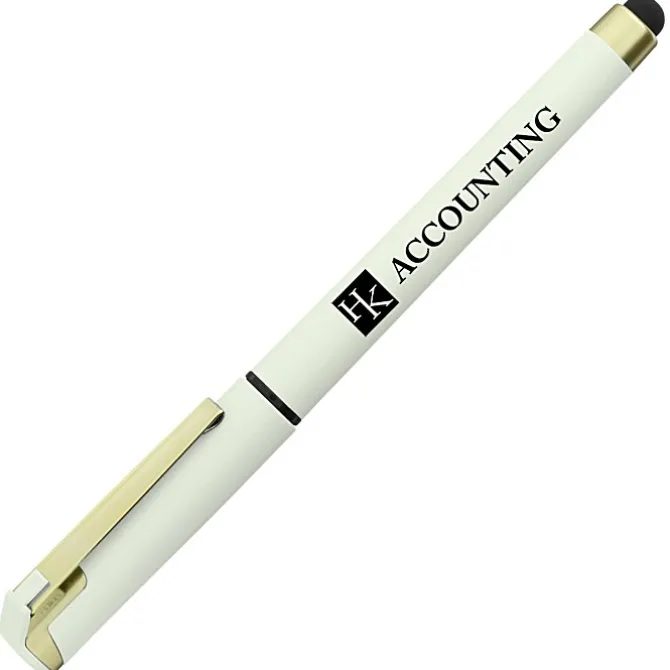 Cali Soft Touch Stylus Gel Pen - Opaque - Matte Gold