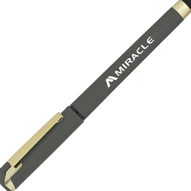 Cali Soft Touch Stylus Gel Pen - Metallic - Matte Gold