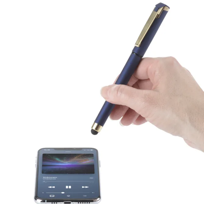 Cali Soft Touch Stylus Gel Pen - Metallic - Matte Gold