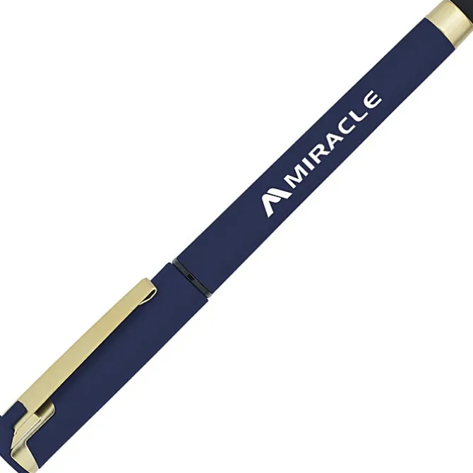 Cali Soft Touch Stylus Gel Pen - Metallic - Matte Gold