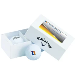 Callaway 2 Ball Business Card Box - Chrome Soft