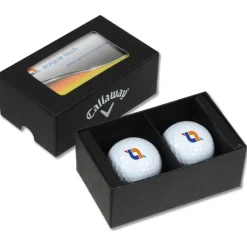 Callaway 2 Ball Business Card Box - Chrome Soft