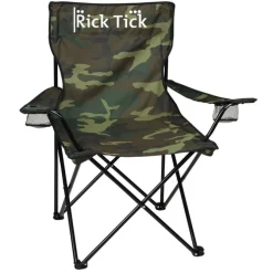 Camo Folding Chair with Carrying Bag