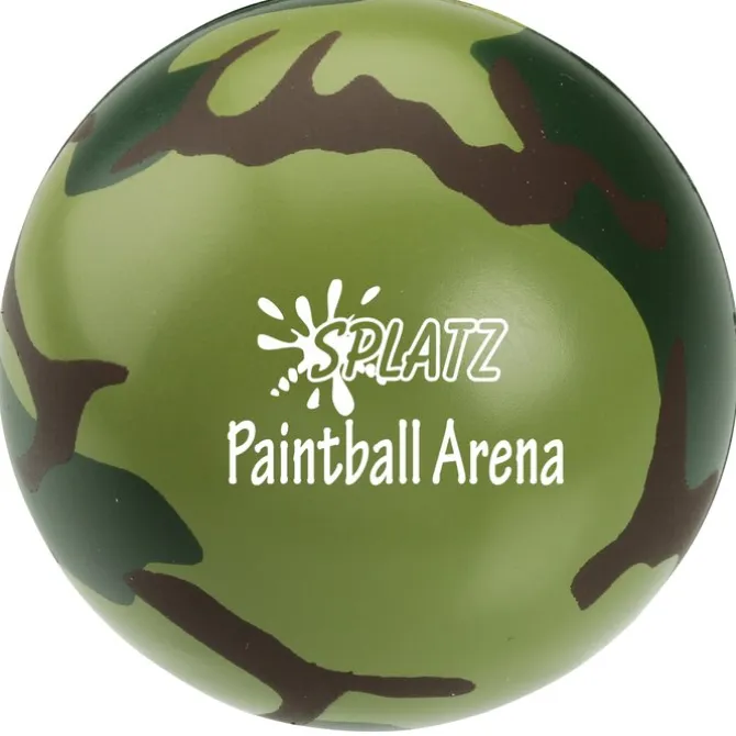 Camouflage Round Stress Reliever