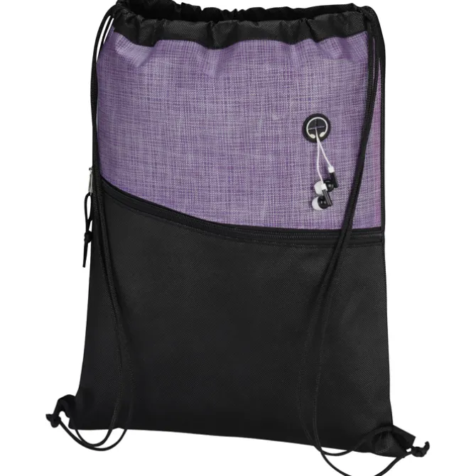 Carver Zip Pocket Drawstring Sportpack