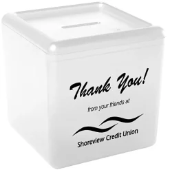 Cash Cube Bank - Translucent