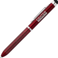 Chevron Dual Ink Stylus Metal Pen