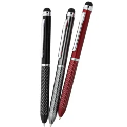 Chevron Dual Ink Stylus Metal Pen
