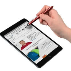 Chevron Dual Ink Stylus Metal Pen