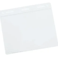 Clear Vinyl Badge Holder with Hi-Back Slot - 24 hr