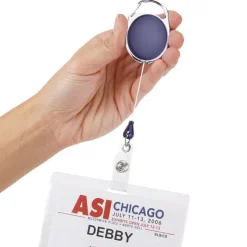 Clip-On Retractable Badge Holder - Opaque