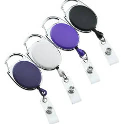 Clip-On Retractable Badge Holder - Opaque - Full Color