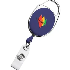Clip-On Retractable Badge Holder - Opaque - Full Color