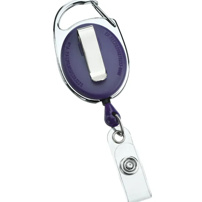 Clip-On Retractable Badge Holder - Opaque - Full Color
