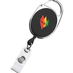 Clip-On Retractable Badge Holder - Opaque - Full Color
