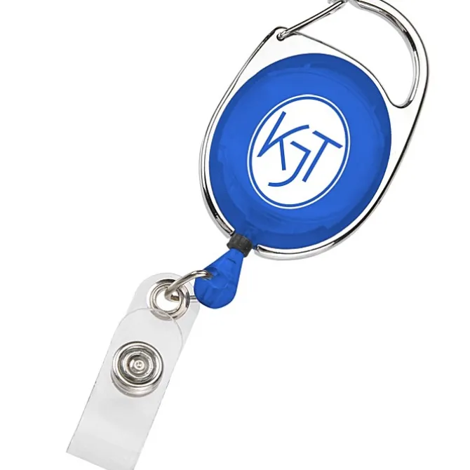 Clip-On Retractable Badge Holder - Translucent