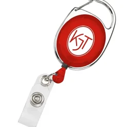 Clip-On Retractable Badge Holder - Translucent