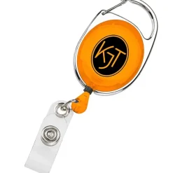 Clip-On Retractable Badge Holder - Translucent