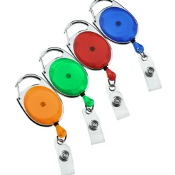 Clip-On Retractable Badge Holder - Translucent