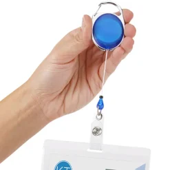 Clip-On Retractable Badge Holder - Translucent - Full Color