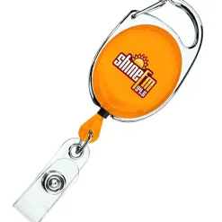 Clip-On Retractable Badge Holder - Translucent - Full Color