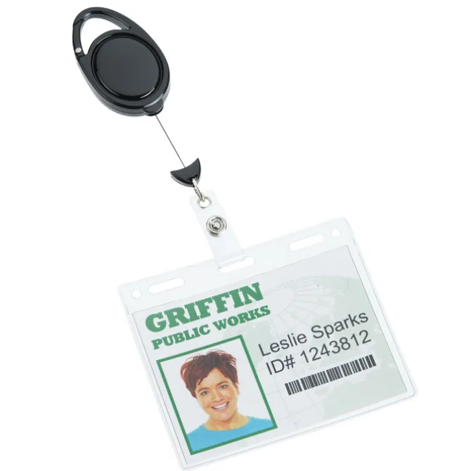 Clip-On Secure-A-Badge - Opaque