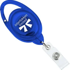 Clip-On Secure-A-Badge - Translucent