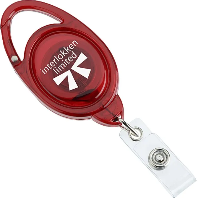 Clip-On Secure-A-Badge - Translucent