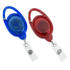 Clip-On Secure-A-Badge - Translucent