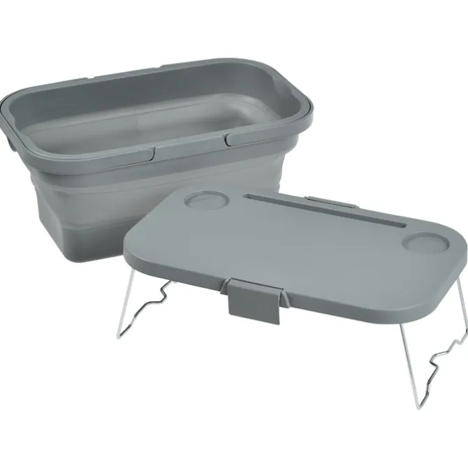 Collapsible Picnic Basket with Portable Folding Table