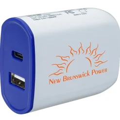 Color Accent Dual Port Wall Charger