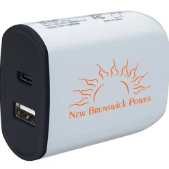 Color Accent Dual Port Wall Charger - 24 hr
