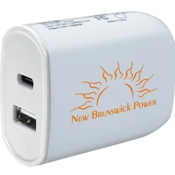 Color Accent Dual Port Wall Charger - 24 hr