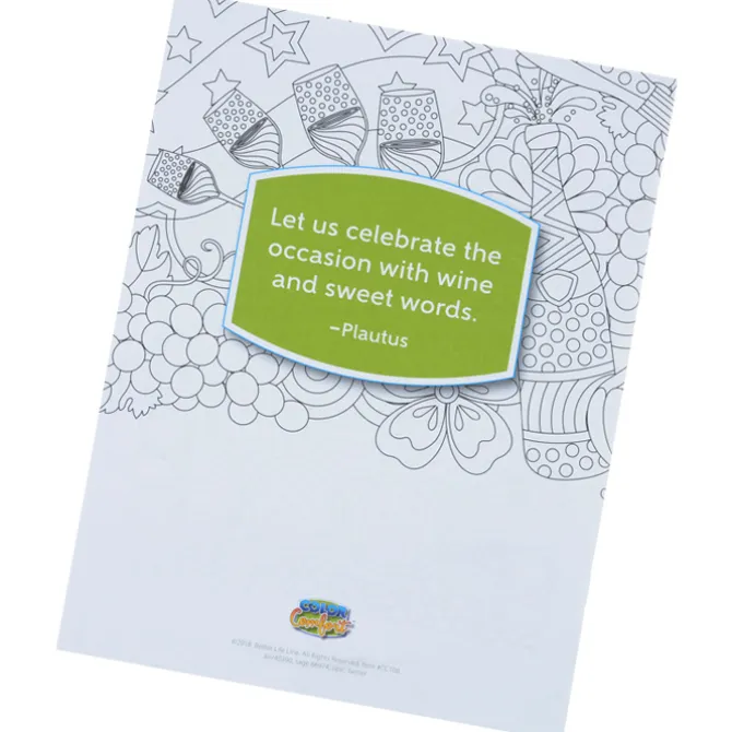 Color Comfort Grown Up Coloring Book - Raise Your Glass