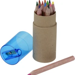 Colored Pencil & Sharpener Set - Full Color