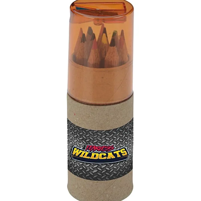 Colored Pencil & Sharpener Set - Full Color