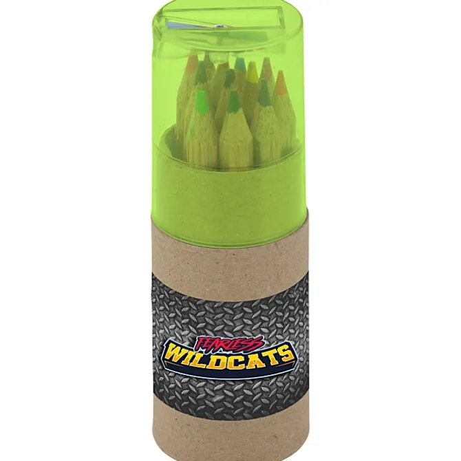 Colored Pencil & Sharpener Set - Full Color