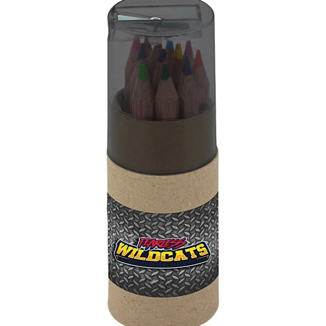 Colored Pencil & Sharpener Set - Full Color