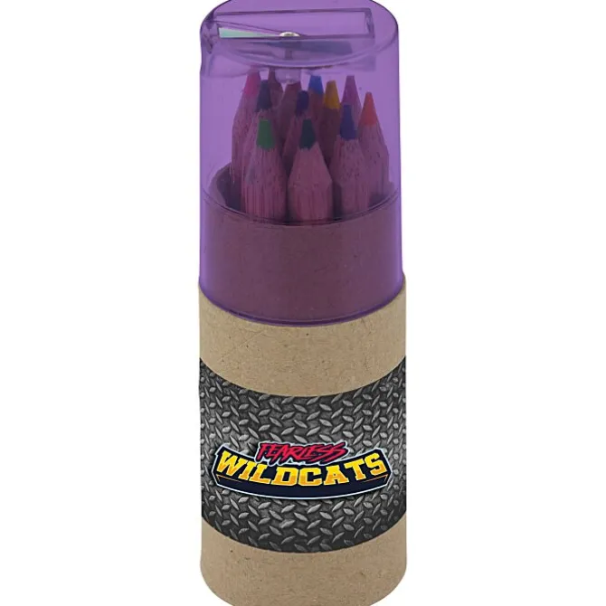 Colored Pencil & Sharpener Set - Full Color