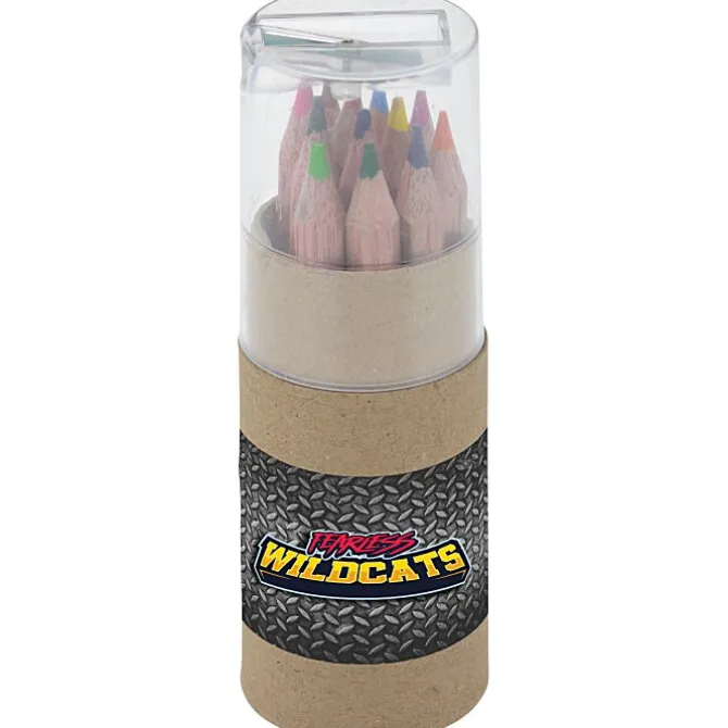 Colored Pencil & Sharpener Set - Full Color