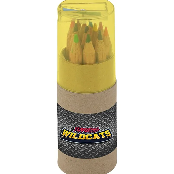 Colored Pencil & Sharpener Set - Full Color