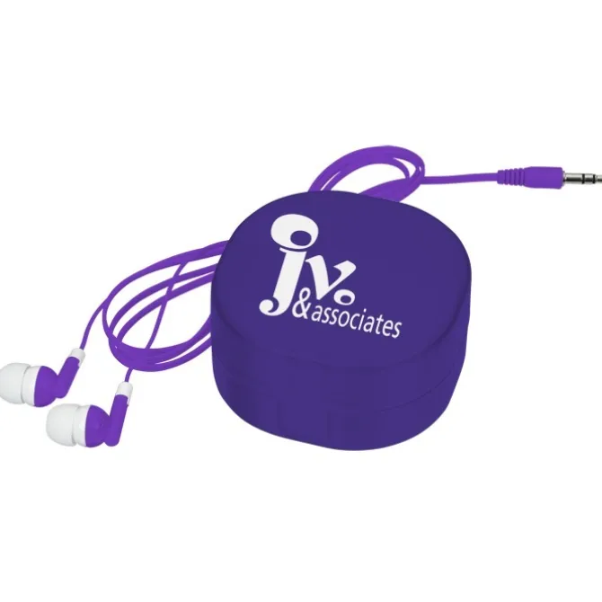 Colorful Earbuds Carry All