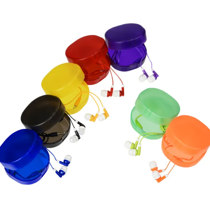 Colorful Earbuds Carry All