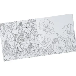 Coloring Book & Pencil Set - Floral - 24 hr