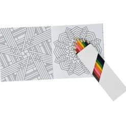 Coloring Book & Pencil Set - Geometric