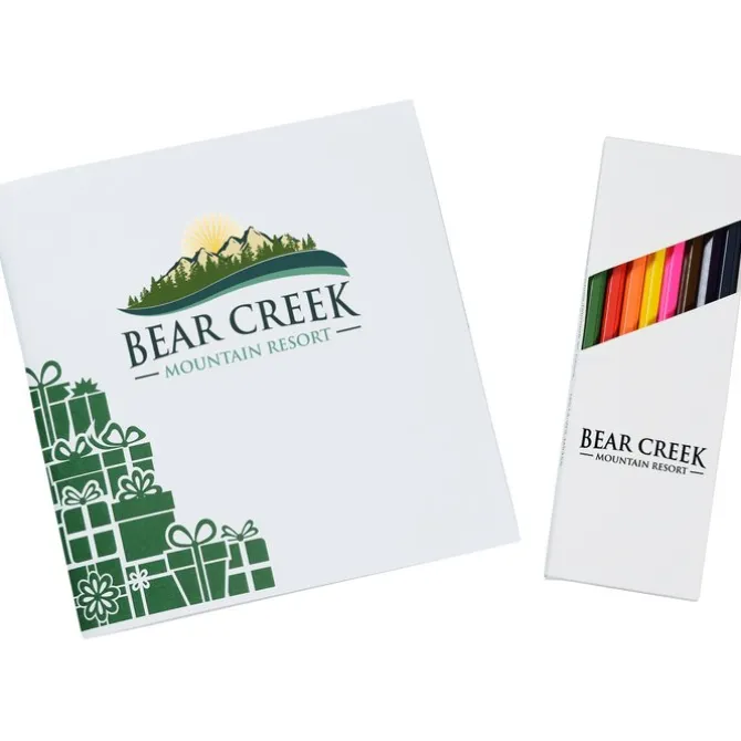 Coloring Book & Pencil Set - Holiday