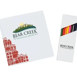 Coloring Book & Pencil Set - Holiday