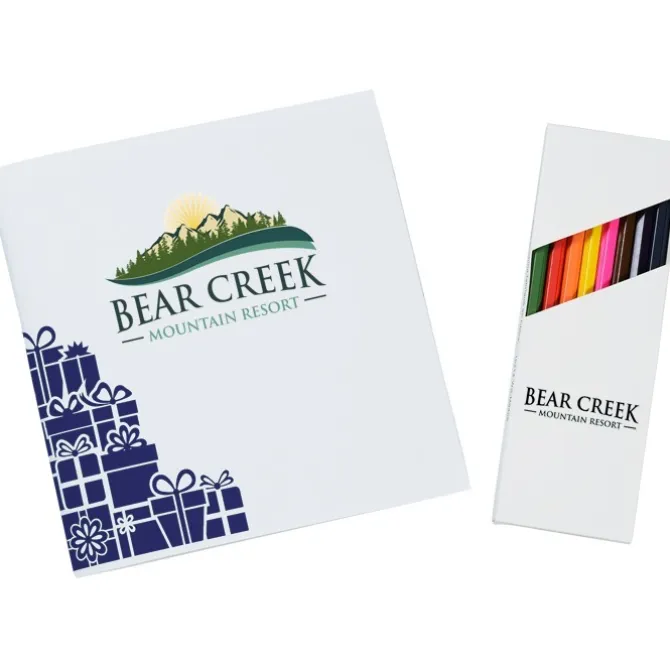 Coloring Book & Pencil Set - Holiday