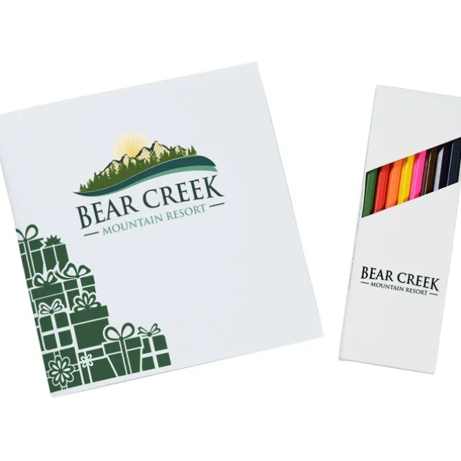 Coloring Book & Pencil Set - Holiday